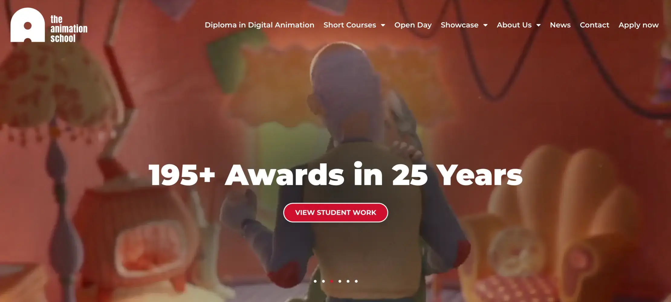 Ancienne homepage The Animation School