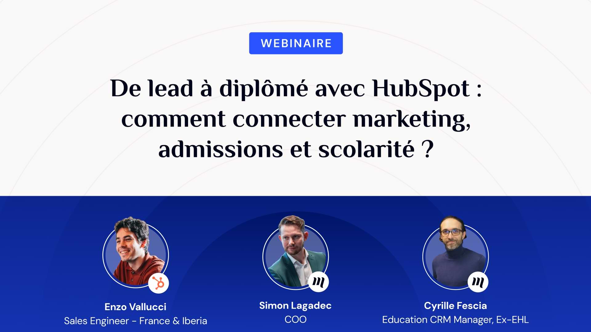 Miniature du webinaire sur HubSpot et l'éducation