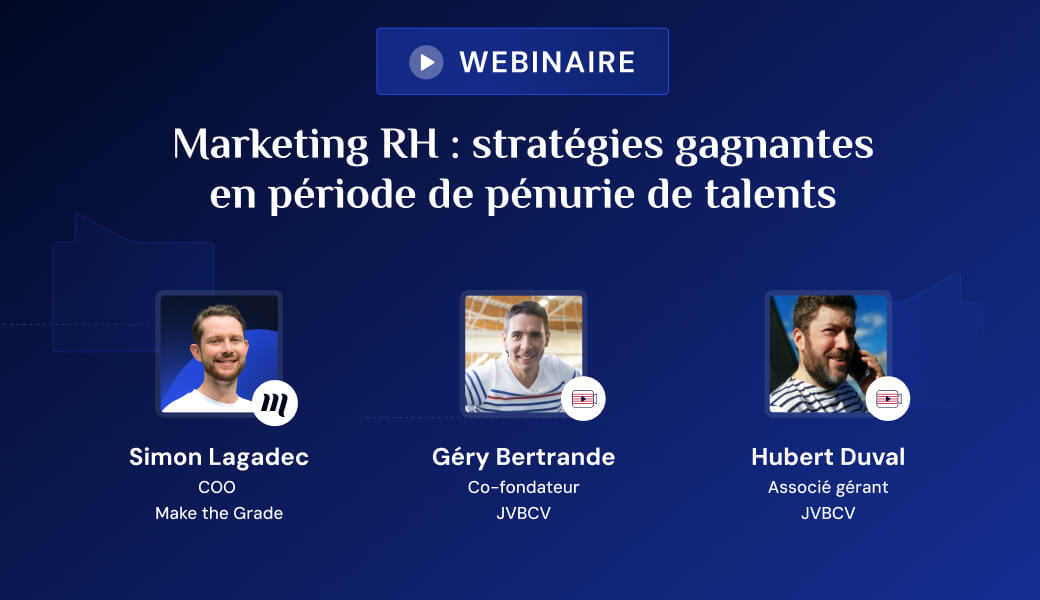 visuel marketing et rh stratégies avec les participants Simon Lagadec et Géry Bertrande
